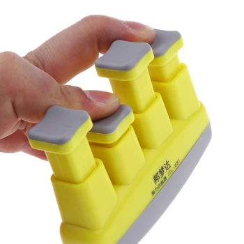 

Adjustable Finger Strengthener Hand Gripper Exerciser Massage 4-6 Lbs Yellow