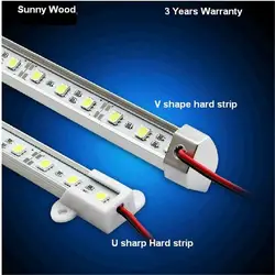 Бесплатная доставка в светодио дный форме V Жесткая светодиодная лента 5050 светодио дный 36 LED/0,5 м светодио дный светодиодный бар свет