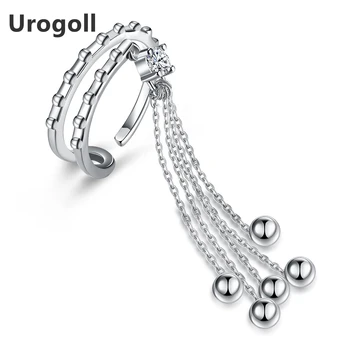 

Noble Hot Sale 100% 925 Sterling Silver Fringed Beads Resizable Ring For Women Brand Silver Jewelry Gifts