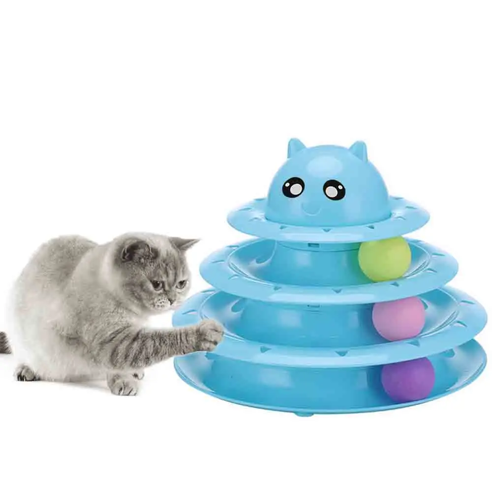 Pet диск с шариком вращающийся шар игрушка кошка интеллект интерактивная игра триламинар игровой диск кошка Игрушечные Мячи кошка счастливая игрушка