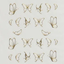 Mtssii, новинка, 3D, сделай сам, золотые полые цветы, наклейки для ногтей, обертывания, дизайн ногтей, Водные Наклейки, ногти, Золотая Серия Y, дизайн ногтей, Декор