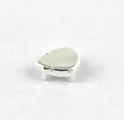 

FREE SHIPPING 100PCS Drop 12x8 Prong Snap Claw Cabochon Setting #20377