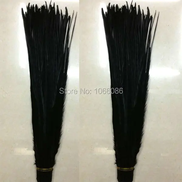 

Free shipping manufacturers sale 100pcs 50-55cm 20-22inch black ringneck feather tail lady amherst pheasant feathers