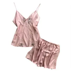 Микро бикини женские пикантные атласные слинг пижамы белье Шнуровка с бантиком модная ночная рубашка комплект нижнего белья Lenceria Mujer 19Mer07 P30