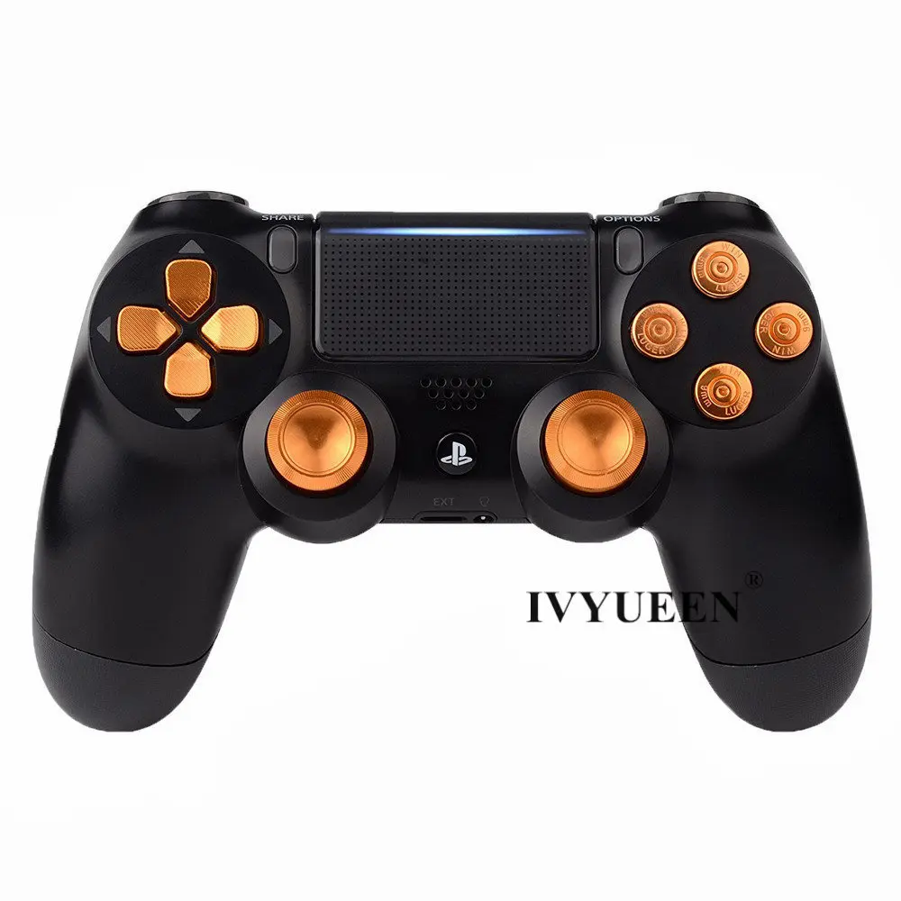 IVYUEEN для sony playstation Dualshock 4 PS4 Pro тонкий контроллер алюминиевый аналоговый джойстик Thumbsticks кнопка Dpad аксессуары для игр