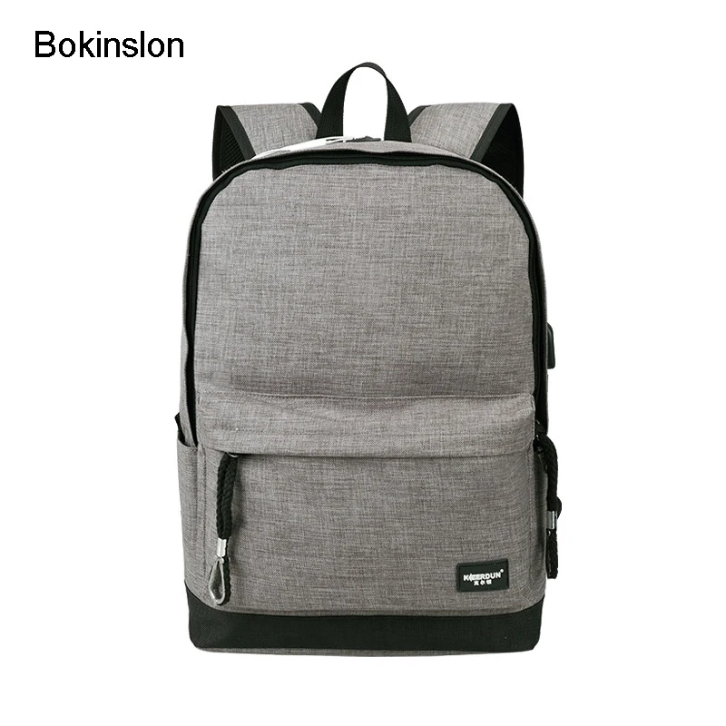 

Bokinslon Backpacks Men Bags Oxford Multifunction Man Backpacks Fashion Casual Travel Bags For Male