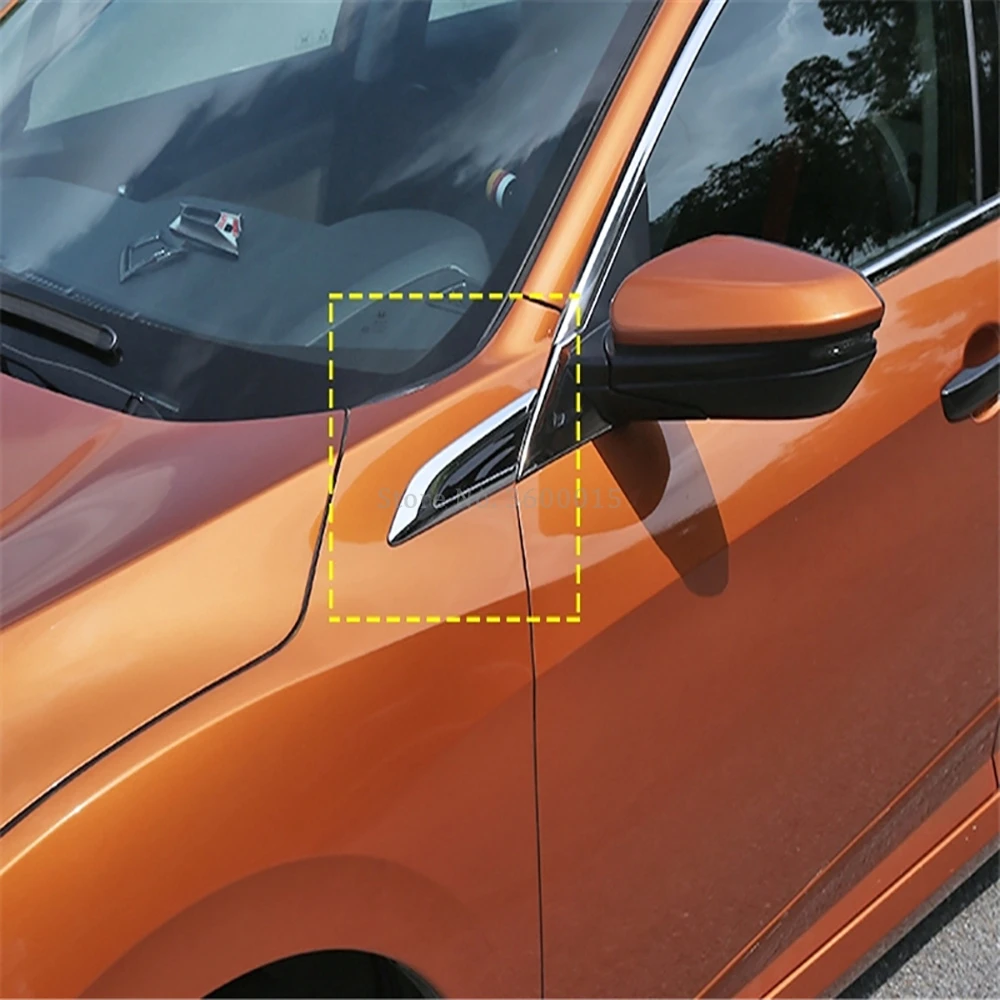 For Honda Civic Sedan 2016 2017 2018 Car Styling Parts Side Fender Covers Chrome Molding Trim Exterior Decoration Accessories For Honda Civic Sedan 2016 2017 2018 Car Styling Parts Side Fender Covers Chrome Molding Trim Exterior Decoration Accessories
