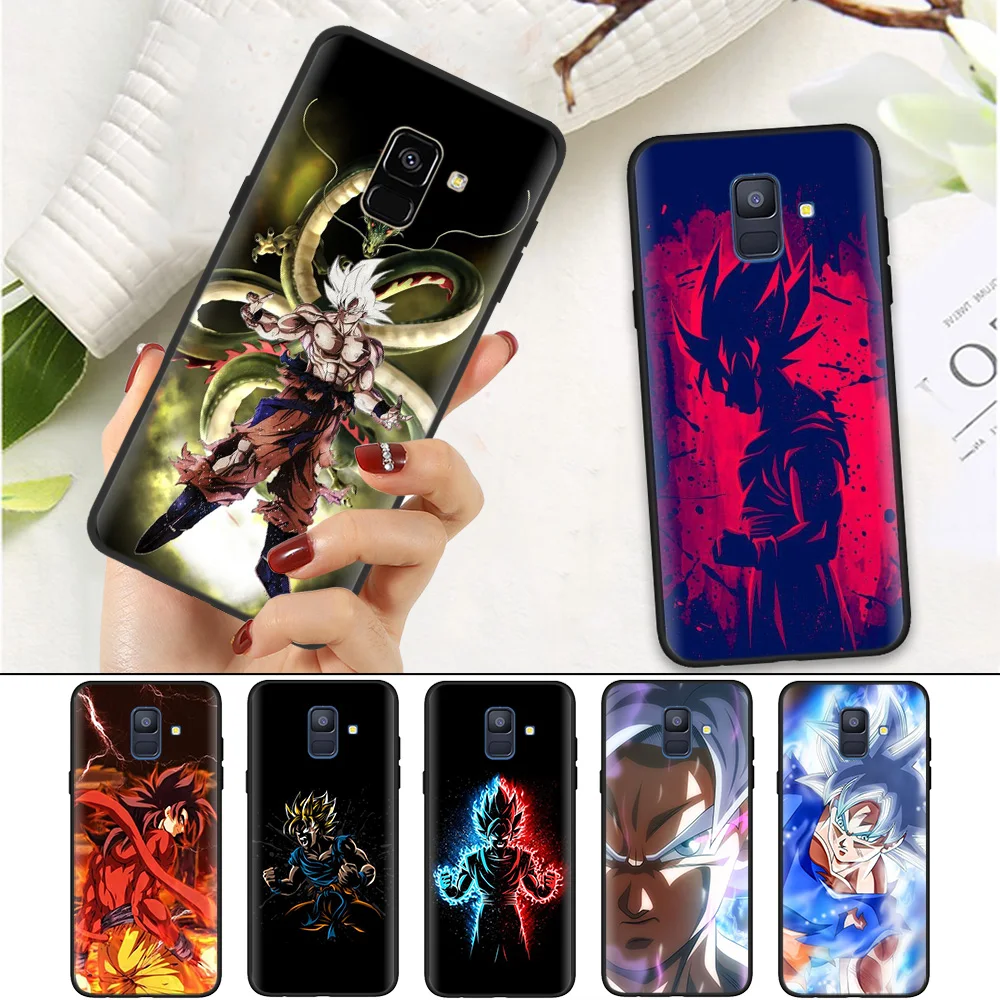 

Black Silicone Case Bag Cover for Samsung Galaxy J4 J6 Plus Note 8 9 J3 J5 J7 2017 EU M10 M20 M30 M40 Dragon Ball DragonBall z