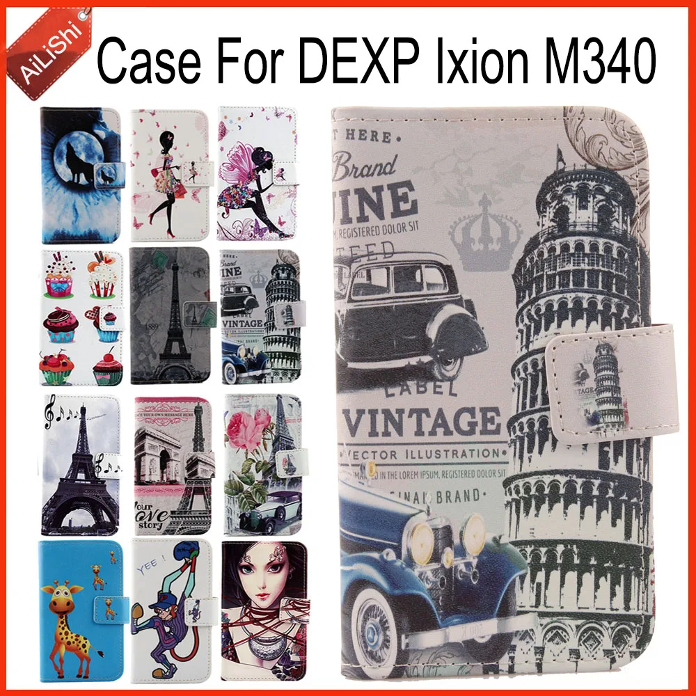 

AiLiShi Factory Direct! Case For DEXP Ixion M340 PU Flip Fashion Leather Case Exclusive 100% Special Phone Cover Skin+Tracking