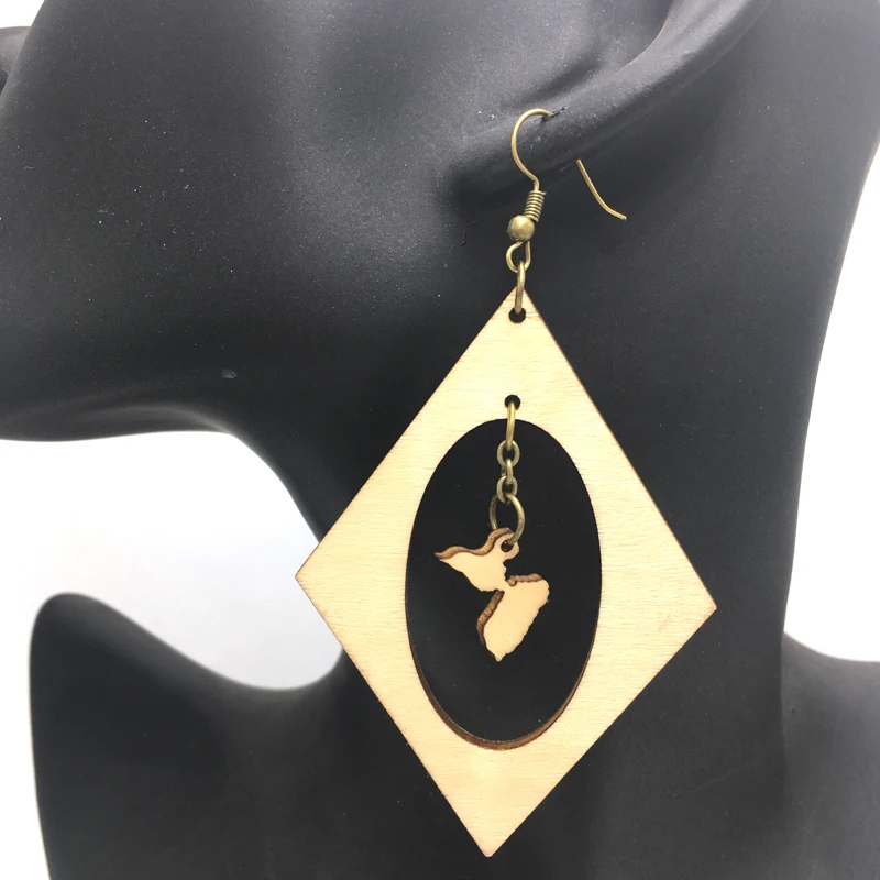 Необработанные серьги из Гваделупы 5 парт/лот|wooden earrings|unfinished wooden earringearrings earring |