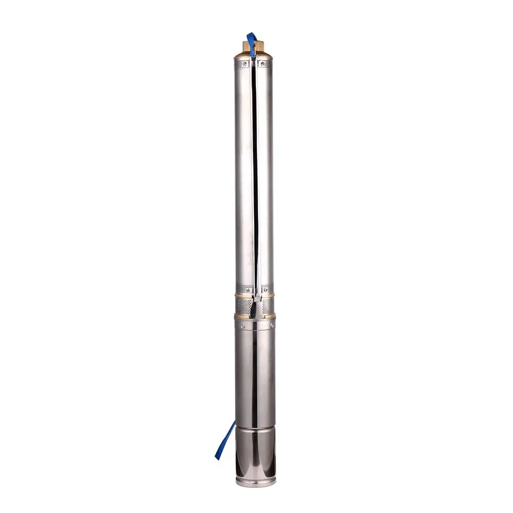 SHYLIYU 4"φ Deep Well Submersible Pump 3/4 Hp 1.25" Outlet Stainless Steel Pump MaxH 70m Flow 5.6m³ 10 Impellers Tube Pump 230V