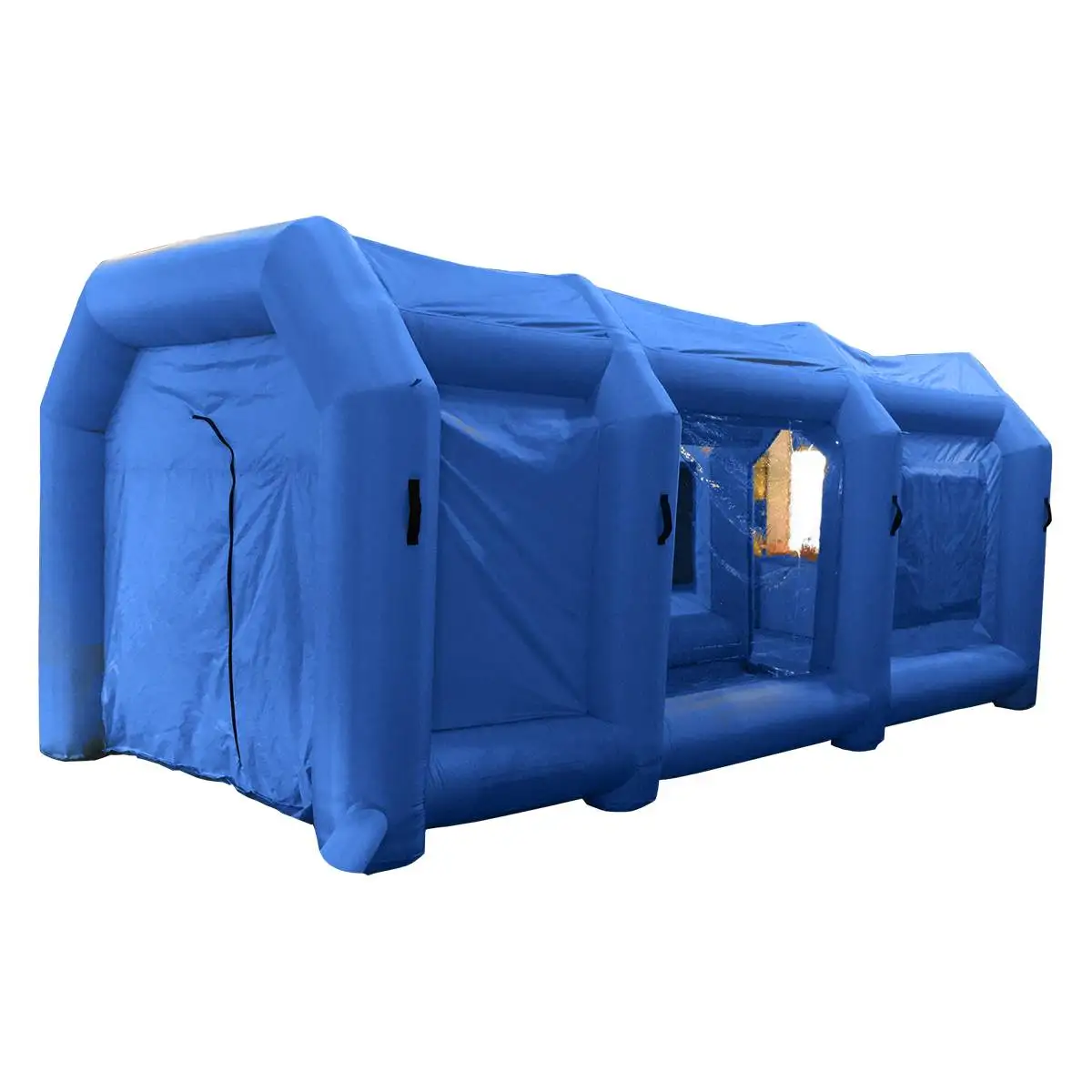 

Deep blue 12m/8m Outdoor Portable Mobile Inflatable Car Workstation Spray Paint Booth Tent Gazebos Patio Garden Supplies