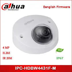 Сетевой видеорегистратор Dahua IP Камера 4MP IPC-HDBW4431F-M Инфракрасный мини-купол Поддержка сетевой камеры PoE камера безопасности