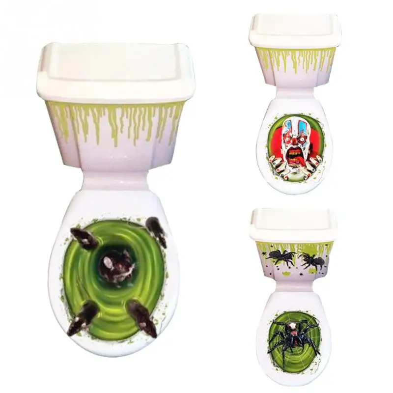 Halloween 3d Toilet Stickers Home Decor Quote Bathroom Art Decal Decoration Removable Waterproof Scary Toilet Stickers Halloween 3d Toilet Stickers Home Decor Quote Bathroom Art Decal Decoration Removable Waterproof Scary Toilet Stickers