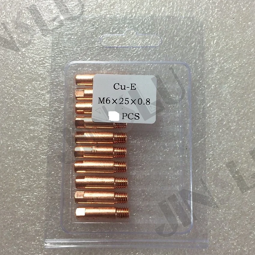 

20pcs 0.8mm M6x25 Contact tip 15 AK 15AK Mig Welder MIG MAG Welding Torch Consumables Binzel BW Style