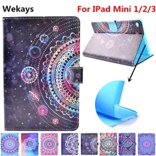 Wekays For Apple IPad Mini 1/2/3 Stand Smart Leather Flip Fundas Case For Coque IPad Mini 1 2 3 Tablet Cover Case For IPad Mini