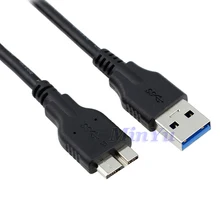 USB 3.0 SuperSpeed A to Micro-B Charger/Sync Cable for BUFFALO MiniStation 500 GB USB 3.0 Portable Hard Drive 1TB 2TB, 3FT-Black