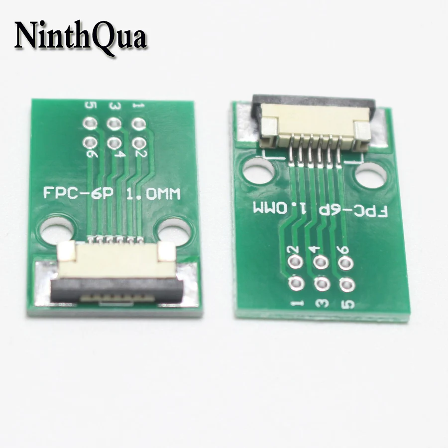 

1pcs 6P FPC Adapter Plate 1.0MM Pitch 6PIN Down Type Drawer Plug to 2.45 mm Flat Cable Socket for PCB LCD
