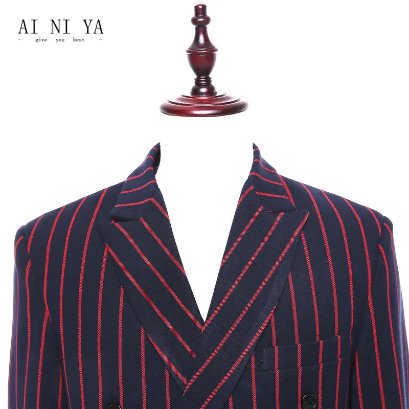 Jacket+Pants+Vest Womens Business Suits Black Red Striped Slim 3 Pieces Set Formal Professional Pant Suits Ladies Office Uniform