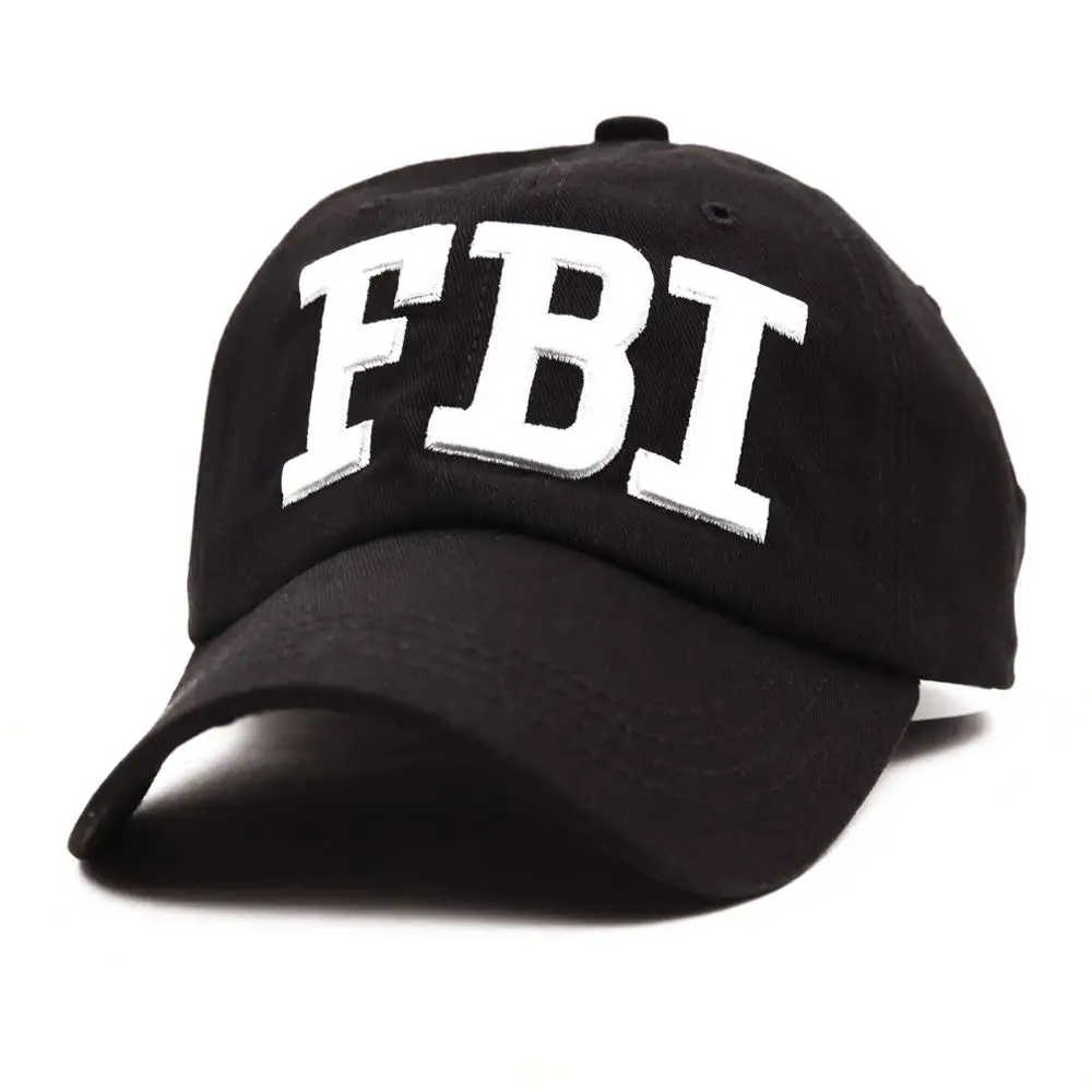 2 стиля вышивка &quotПолиция&quot &quotФБР&quot бейсбольная кепка с буквами Snapback головные