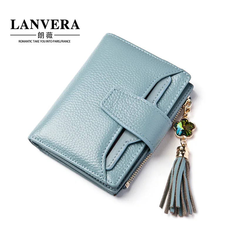 Wallet Women 2018 Genuine Leather Small Luxury Brand Short Ladies Wallets Designer Card Coin Holder | Багаж и сумки
