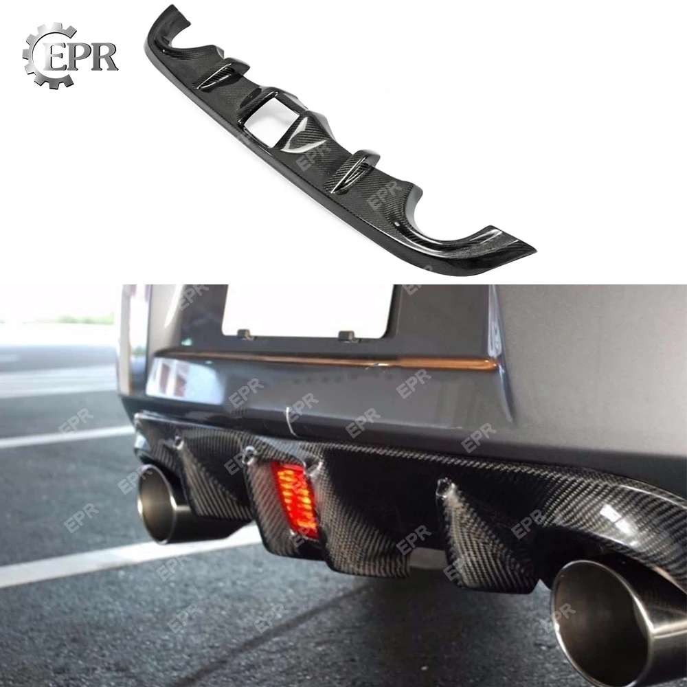 

For Nissan 370Z Z34 Carbon Fiber Rear Bumper Diffuser Body Kit Tuning Part For 370Z Carbon Diffuser Lip Racing Spoiler Cover(09+