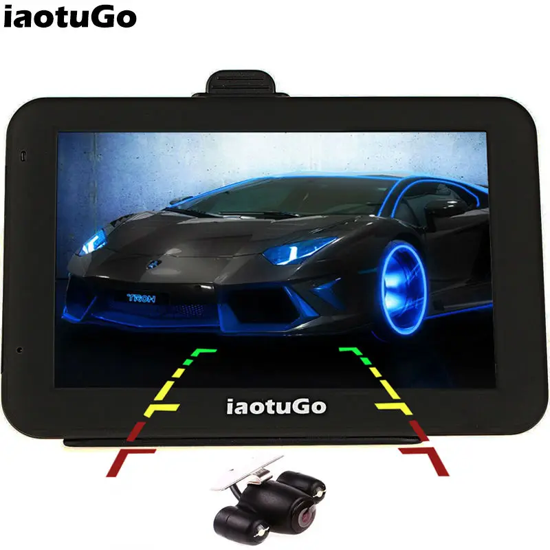 

iaotuGo 5 inch Android Car GPS+LED Night Vision Rear Parking Camera,512M 8G Quad Core Capacitive Truck Navigator Bluetooth AVIN