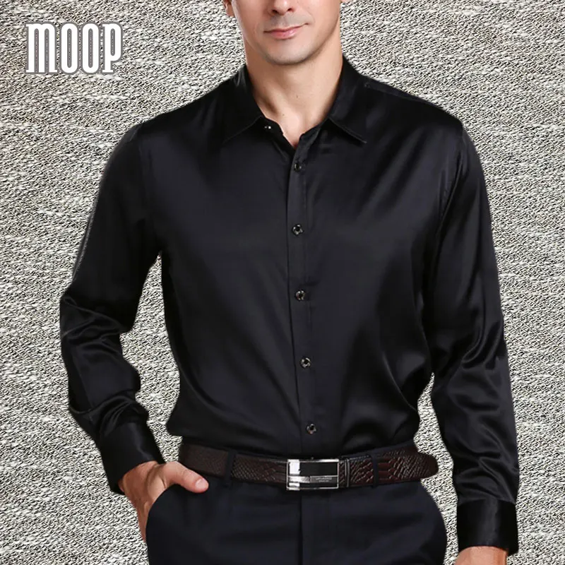 Американский стиль 3 вида цветов одноцветное Бизнес Шелковый Мужские рубашки шелковая сорочка homm camiseta masculina camisa masculina LT381