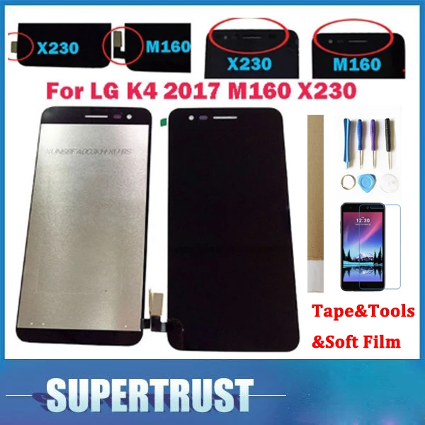 5 0 &quotдля LG K4 2017 M160 X230 ЖК-дисплей + кодирующий преобразователь сенсорного экрана в