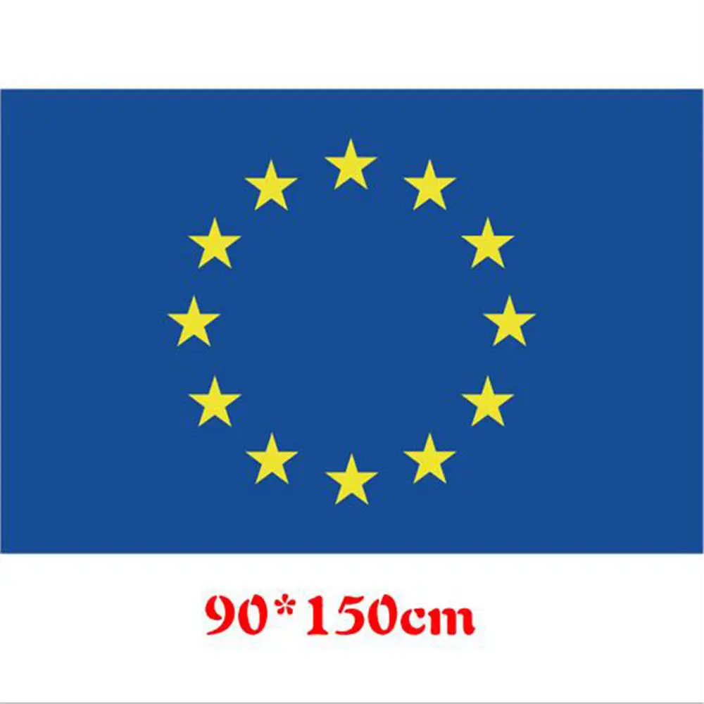 1 шт. синий большой 3x5 FTs Европейский Флаг Евросоюза 90*150 см евро флаг Европы Супер-полиэстер эмблема Совет Европы