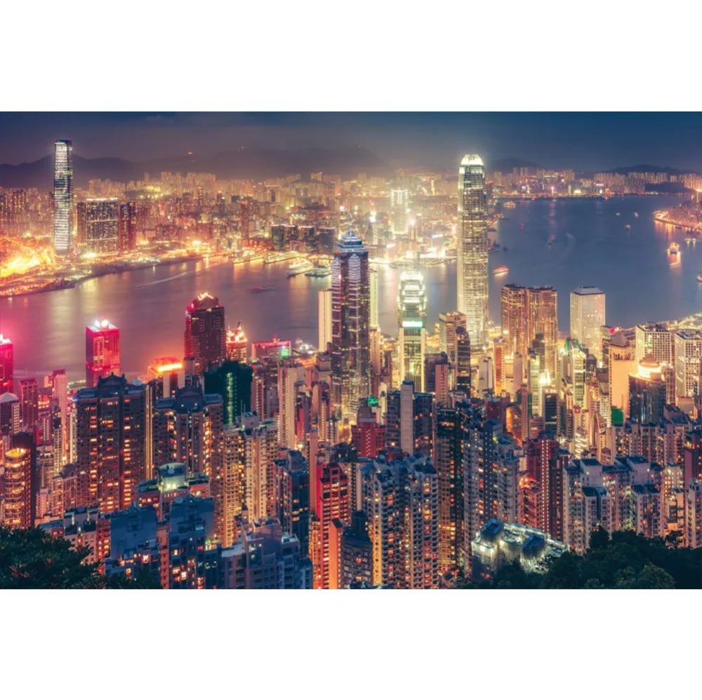 

Laeacco Modern City Night Landscape Buildings River Party Portrait Photography Backdrops Photographic Backgrounds Photo Studio
