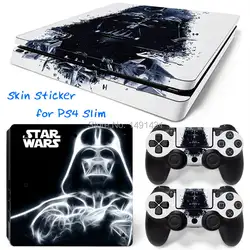 Oststicker Защитная крышка кожи для PS4 Slim консоли и 2 шт. контроллеры наклейку кожи для PS4 Slim наклейка