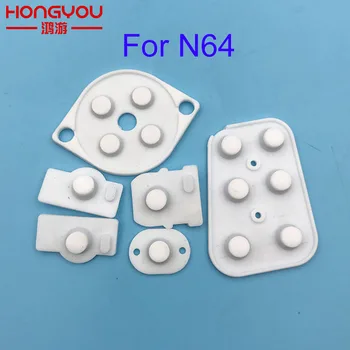 

20Sets Replacement Silicon Rubber Pad A B X Y D Pad Buttons for Nintendo N64 Controller Joy Pad Conductive Button