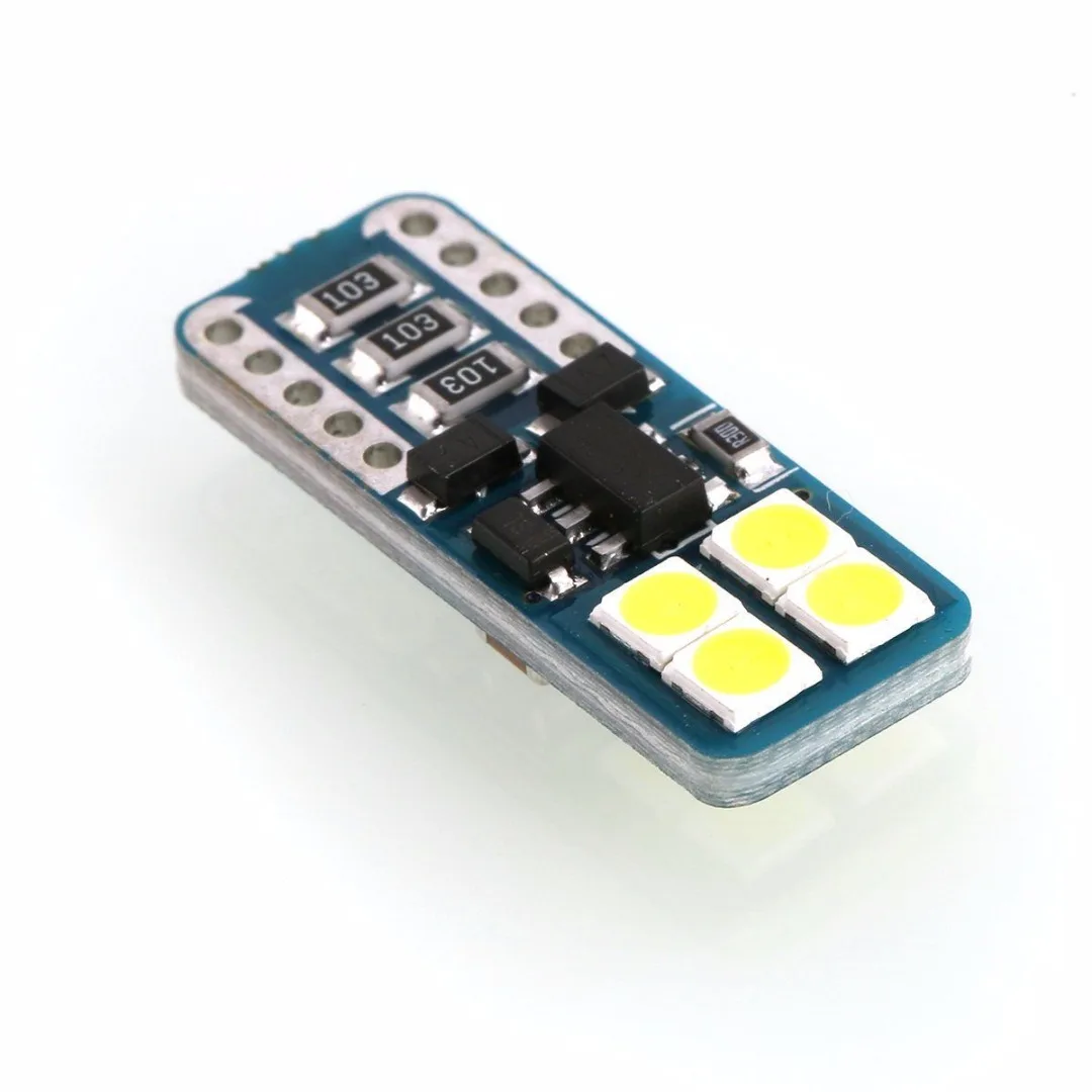 10pcs/lots T10 194 168 W5W 3030 8LED Canbus Side Wedge Width Light Bulb White