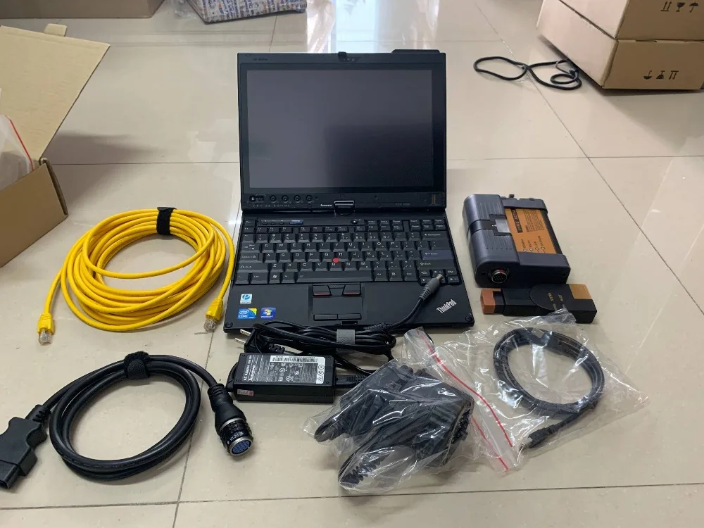  Auto diagnose werkzeug für bmw icom a2 b c mit laptop x201t i7cpu installieren software ssd 201907 