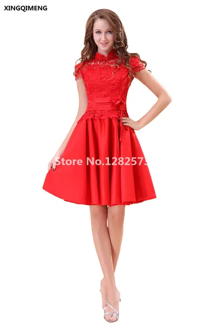 Red Lace Cocktail Dress