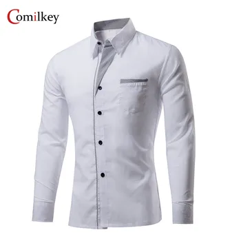 

Brand Clothing Mens Formal Business Shirts Slim Long Sleeve Men Shirt Casual Camisa Social Masculina Male Shirt Chemise Homme