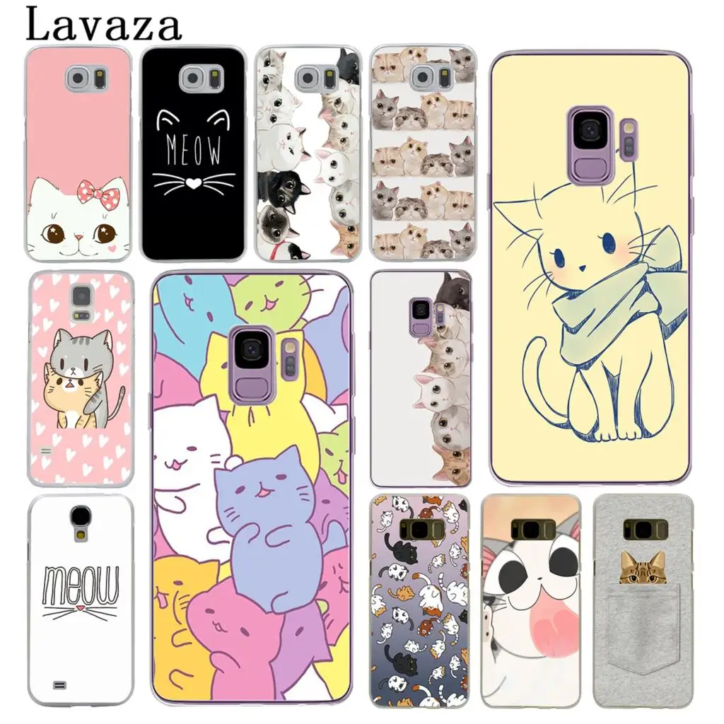 Lavaza Cute GINGER PIZZA bowknot cat kawaii Hard Phone
