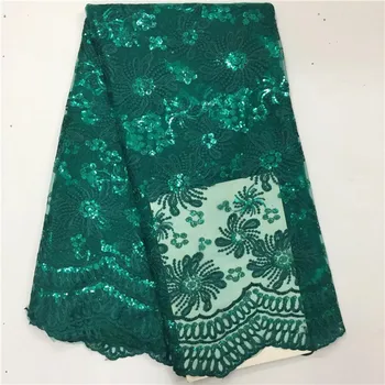 

Hot selling Light purple african Sequins swiss voile lace high quality best cotton France lace fabric for wedding 5 yards/piece