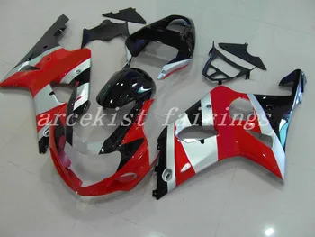 

High quality New ABS Mold motorcycle Fairings kits For Suzuki GSX-R1000 K2 2000 2001 2002 00 01 02 Fairing bodywork red silver