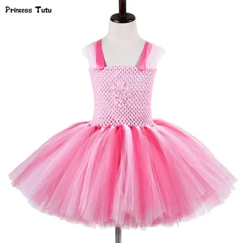 

Baby Girls Cartoon Pig Tutu Dress Christmas Halloween Cosplay Costume Pink Kids Princess Dress Girl Birthday Party Tulle Dresses