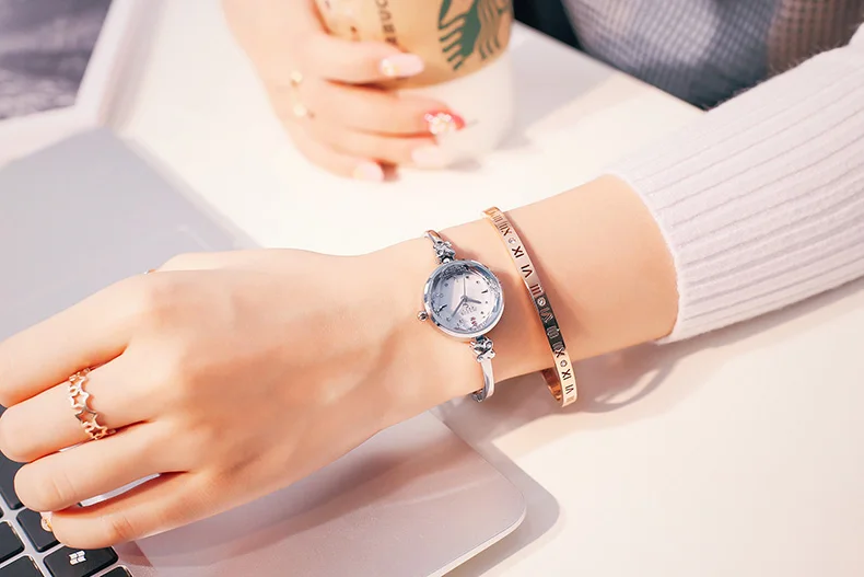 Топ женские часы Julius Японии кварцевых часов браслет резка в виде ракушки со стразами на день рождения для девочек Рождественский подаро