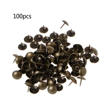 100 piezas de tapicería de bronce antiguo, joyería para uñas, regalo, caja para vino, decoración de sofá, Estilo Vintage, libro Thumbtack 9x9mm