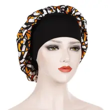 Прическа головной убор широкая эластичная лента химиотерапия шляпа женская имитация шелковая шляпа Чепчик для сна цветные Пейсли Цветочные клетчатые узоры