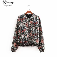 CC65-8790 Европейская и американская мода печать сплайсинга Бомбер куртка пальто