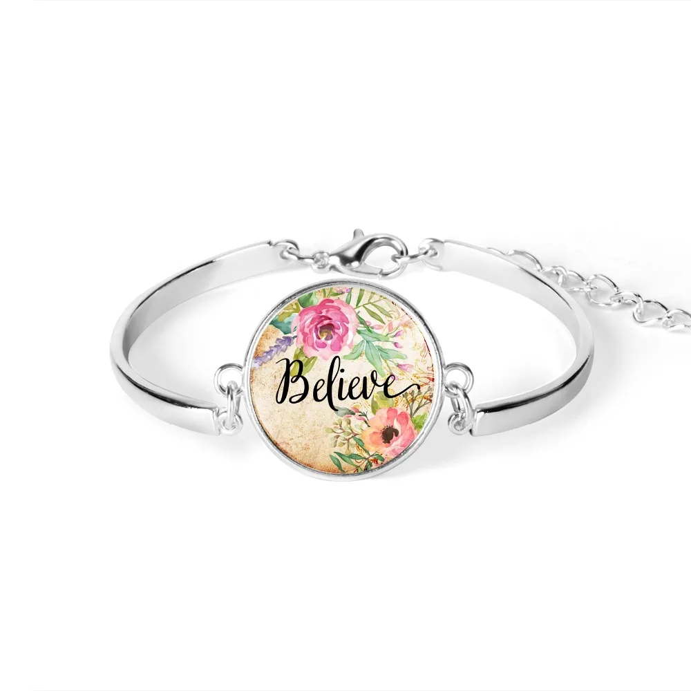 Амулеты из Библии с надписью Hope Believe Wish Dream браслет цитатой вдохновляющий 2019 |