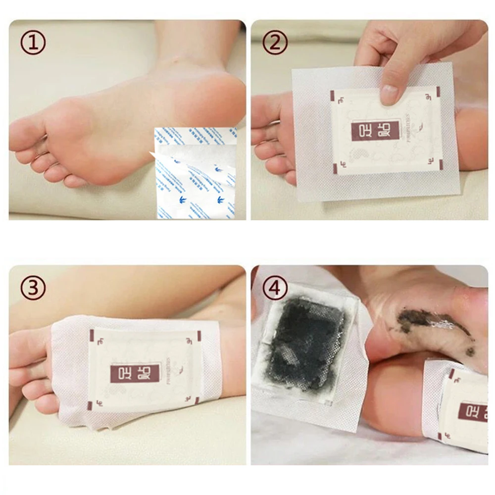 

10pcs Moisture Vinegar Detoxification Wormwood Foot Patch Remove Bamboo Detox Foot Stickers To Improve Sleep Healthy TSLM2
