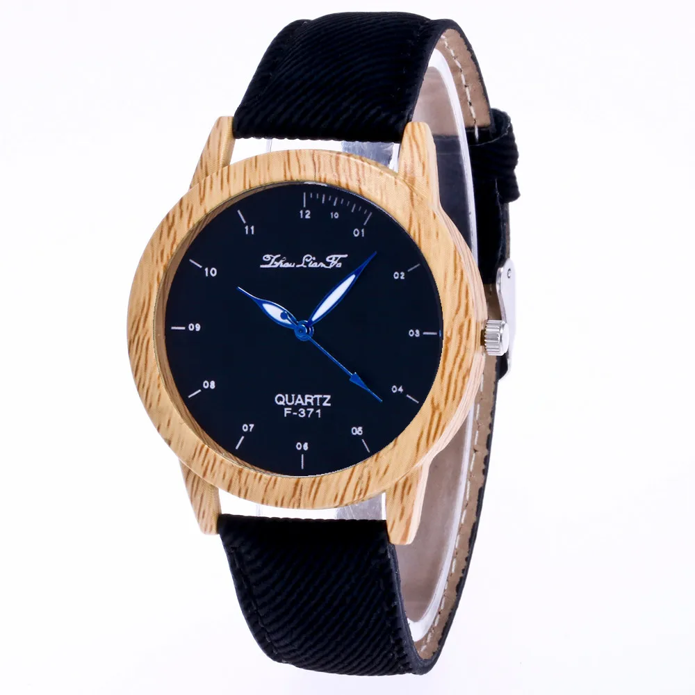 

relogio masculino 2018 Men Women Watches Simple Wood Color Case Quartz Watch Strap Wristwatch Montre Homme Unisex Clock men P40