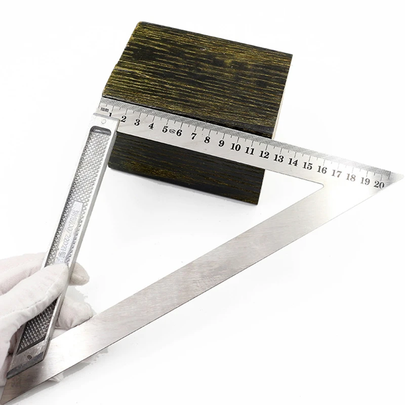 

150mm length Triangle Ruler 90 Degree Square Thick Stainless Steel Triangular rule Woodworking tool measurement and drawing