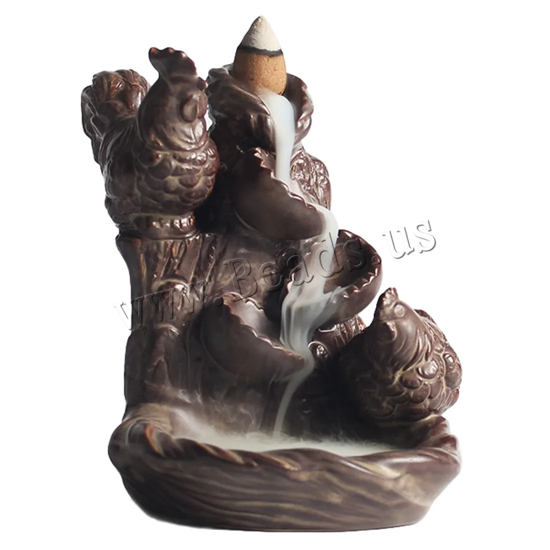 Backflow Incense Burner Smoke Waterfall Ceramic Censer Mountain River Handicraft Incense Holder Censer Use In Home Teahouse